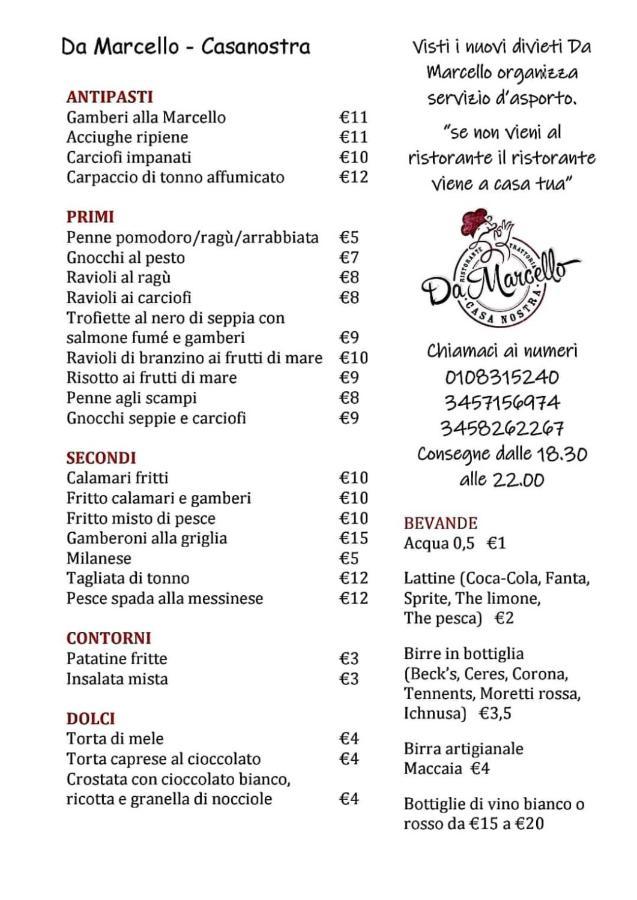 Da Marcello Hotel Genova Eksteriør billede